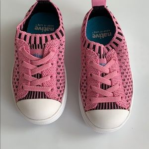 Native Mesh Pink Toddler Sneakers